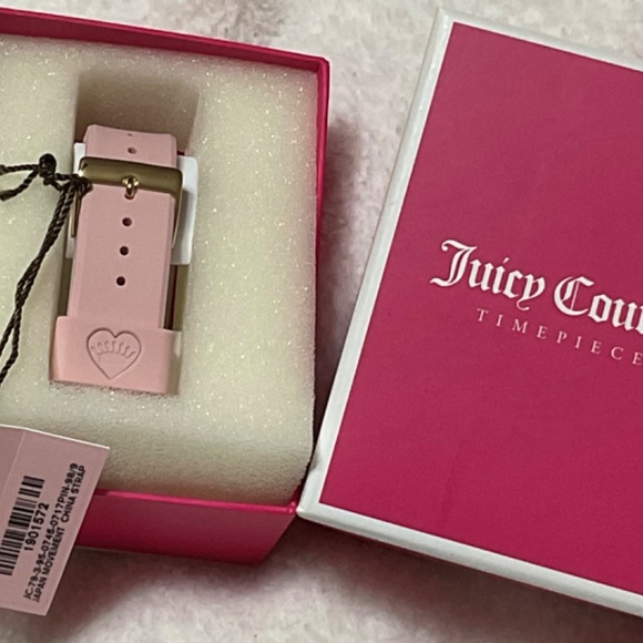 Juicy Couture NWT Pink, White, and Gold Watch